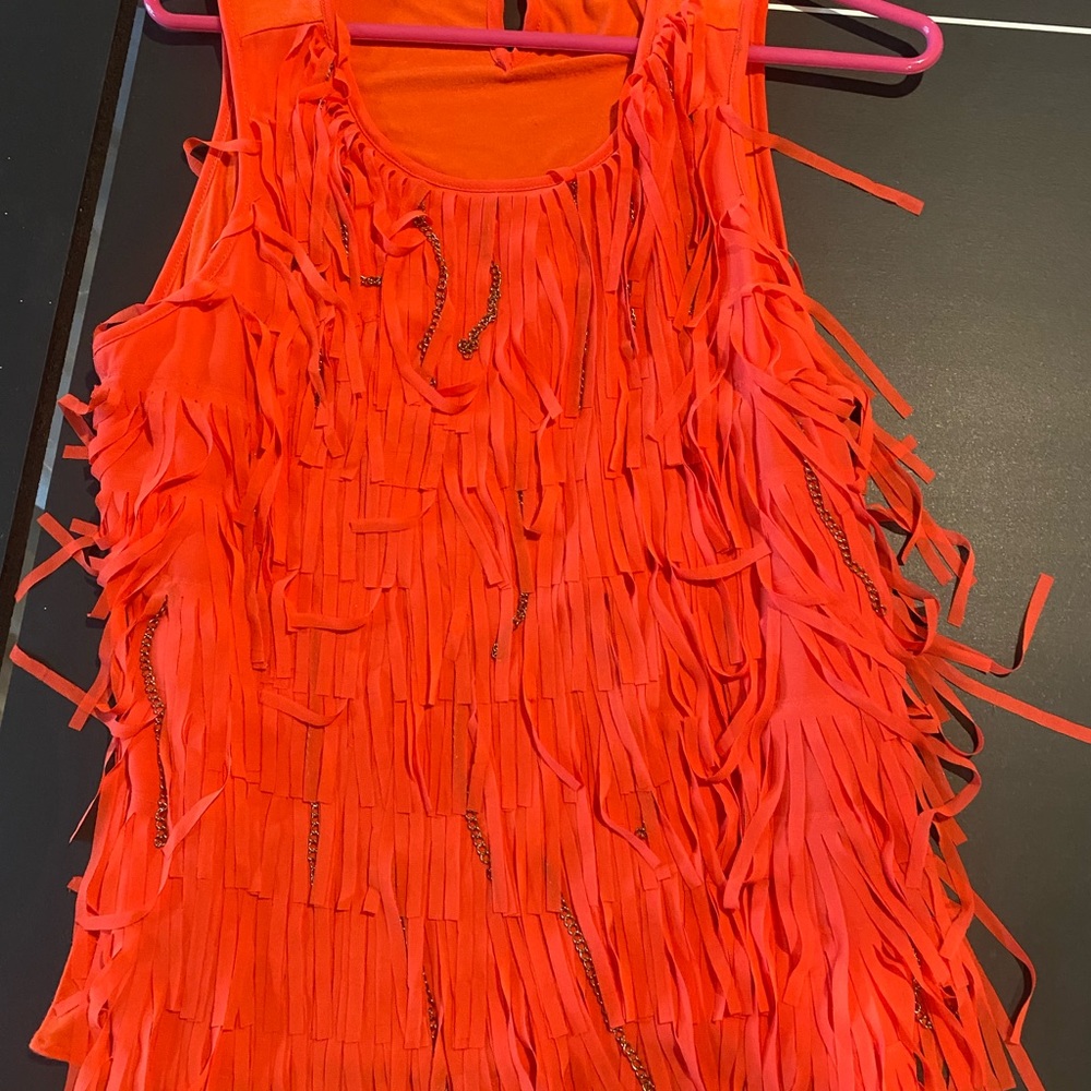 Orange and gold tank